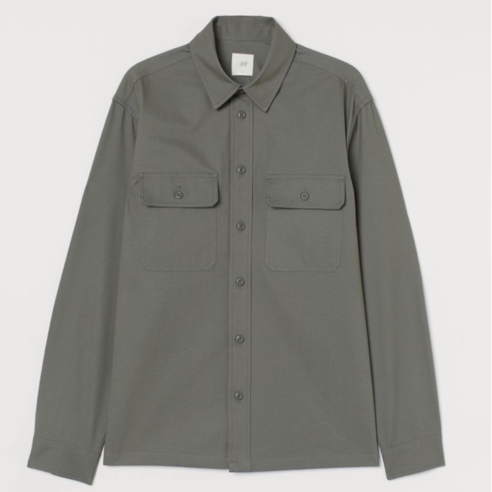 [h&m] twill overshirt